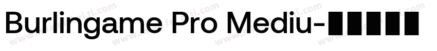 Burlingame Pro Mediu字体转换